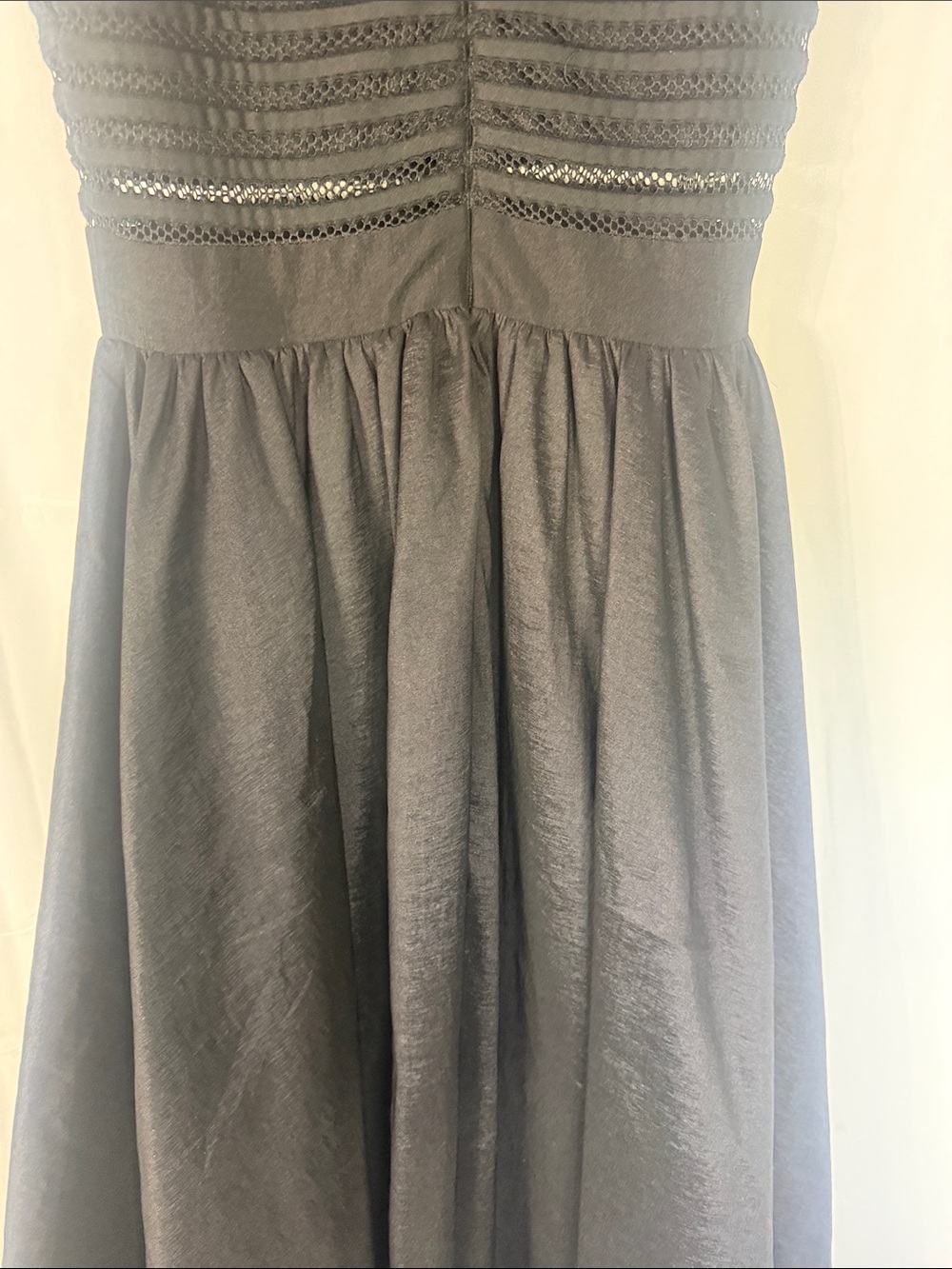 BETSY & ADAM BLACK HIGH-LOW COCKTAIL DRESS SZ 6 - Picture 9 of 10
